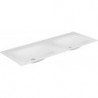 Vasque double Varicor EDITION 11 PLANNING sans trou pour robinet 1750 mm blanc arctique satiné KEUCO
