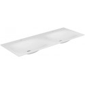Vasque double Varicor EDITION 11 PLANNING avec perçage 2 x 1 trou 2100 mm blanc arctique satiné KEUCO