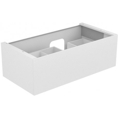 Meuble sous-vasque EDITION 11 PLANNING 1050 x 350 x 535 mm, découpe siphon à droite avec éclairage intérieur LED Truffe KEUCO