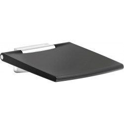 Siège rabattable siège PLAN CARE 450 mm chromé / noir-gris KEUCO