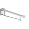 Vasque à bras articulé PLAN CARE saillie 650 mm aluminium anodisé argent / blanc (RAL 9010 KEUCO
