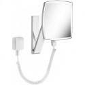 Miroir grossissant iLook_move 200 x 200 mm, éclairé, alimentation 12 V, chromé KEUCO