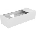 Meuble sous-vasque EDITION 11 1400 x 350 x 535 mm avec éclairage intérieur LED cachemire / verre cachemire KEUCO
