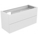 Meuble sous-vasque EDITION 11 PLANNING 1400 x 700 x 535 mm, découpe siphon à gauche avec éclairage intérieur LED Truffe KEUCO