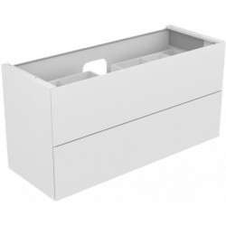 Meuble sous-vasque EDITION 11 1400 x 700 x 535 mm cachemire / verre cachemire satiné KEUCO