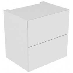 Module meuble sous plan EDITION 11 PLANNING 700 x 700 x 535 mm avec éclairage intérieur LED blanc / verre satiné blanc KEUCO