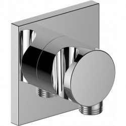 Raccord de tuyau IXMO DN 15, avec rosace porte-douche, carré chromé KEUCO