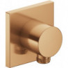Raccord de durite IXMO DN 15 rosace carrée bronze brossé KEUCO