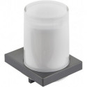 Distributeur de lotion EDITION 11 pour savon liquide, verre cristal véritable / chrome noir poli KEUCO
