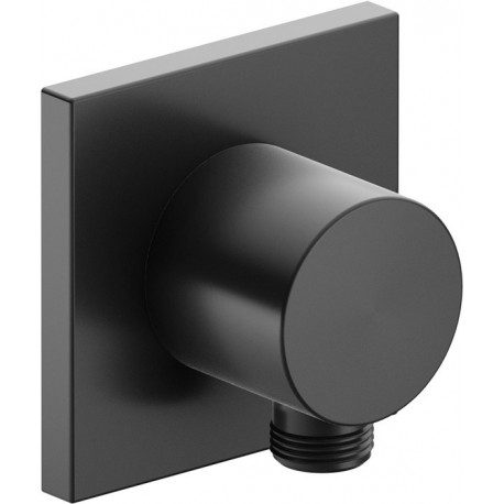 Raccord de durite IXMO DN 15 rosace carrée chrome noir brossé KEUCO