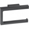 Porte papier toilette EDITION 11 forme ouverte chrome noir brossé KEUCO