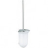 Brosse WC avec manche, en vrac brossé noir chrome KEUCO
