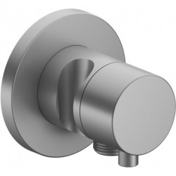 Inverseur 2 voies IXMO DN 15, UP, avec manette IXMO Rosace confort ronde finition aluminium KEUCO
