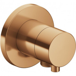 Vanne d'arrêt / inverseur 2 voies IXMO DN 15, UP, avec manette IXMO Rosace confort ronde bronze brossé KEUCO