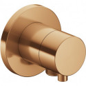 Vanne d'arrêt / inverseur 2 voies IXMO DN 15, UP, avec manette IXMO Rosace confort ronde bronze brossé KEUCO