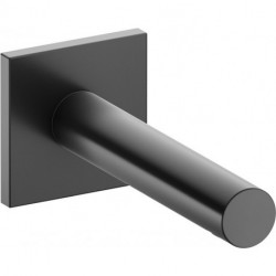 Bec de baignoire IXMO DN 15, avec rosace carrée 202 mm, chromé noir brossé KEUCO