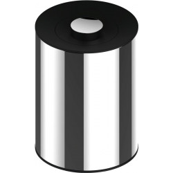 Poubelle PLAN inox noir-gris KEUCO