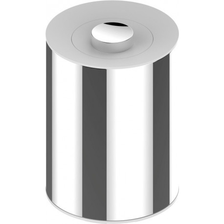Poubelle PLAN finition chrome blanc KEUCO