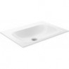 Lavabo en céramique X-LINE 655 x 17 x 493 mm sans perçage pour robinetterie blanc KEUCO