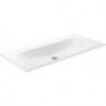 Lavabo en céramique X-LINE 1005 x 17 x 493 mm sans perçage pour robinetterie blanc KEUCO