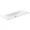Lavabo en céramique X-LINE 1005 x 17 x 493 mm adapté pour mitigeur 1 trou blanc KEUCO