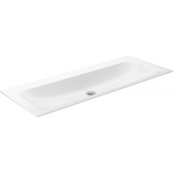 Lavabo en céramique X-LINE 1205 x 17 x 493 mm sans perçage pour robinetterie blanc KEUCO