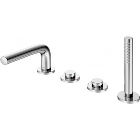Mitigeur bain EDITION 400 4 trous encastrement sur rebord de bain saillie 220mm bronze brossé KEUCO
