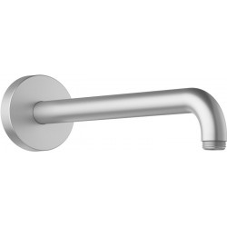 Bras de douche ELEGANCE pour raccordement mural 1/2", saillie 312 mm, fini aluminium KEUCO