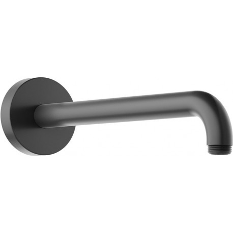 Bras de douche ELEGANCE pour raccordement mural saillie 1/2 pouce 312 mm chrome noir brossé KEUCO