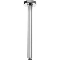 Bras de douche ELEGANCE pour raccordement plafond 1/2", saillie 300 mm, finition aluminium KEUCO