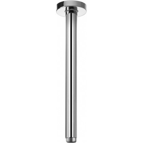 Bras de douche ELEGANCE pour raccordement plafond 1/2", saillie 300 mm, finition aluminium KEUCO