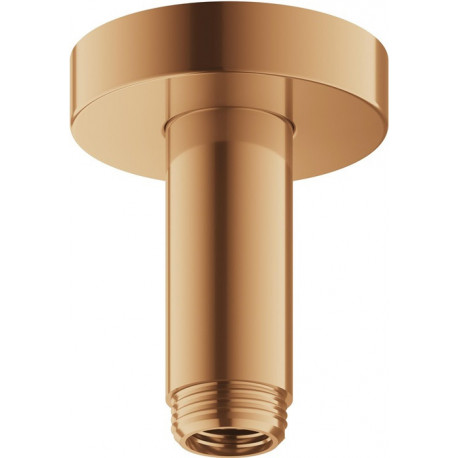 Bras de douche ELEGANCE pour raccordement plafond 1/2", saillie 100 mm, bronze brossé KEUCO
