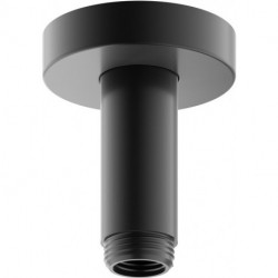 Bras de douche ELEGANCE pour raccord plafond 1/2", projection 100 mm, chrome noir brossé KEUCO