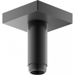 Bras de douche EDITION 300 pour raccord plafond 1/2", projection 100 mm, chrome noir brossé KEUCO
