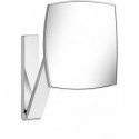 Miroir grossissant iLook_move 200 x 200 mm, non lumineux chrome noir brossé KEUCO