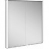 Meuble miroir ROYAL MATCH encastrable mural 650 x 700 x 149 mm teinté argent-anodisé KEUCO