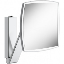 Miroir grossissant iLook_move 200 x 200 mm, bronze brossé lumineux KEUCO