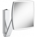Miroir grossissant iLook_move 200 x 200 mm, illuminé chrome noir brossé KEUCO
