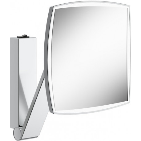 Miroir grossissant iLook_move 200 x 200 mm, illuminé finition aluminium KEUCO