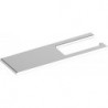 Porte papier toilette EDITION 400 forme ouverte, avec étagère en aluminium, anodisé argent KEUCO