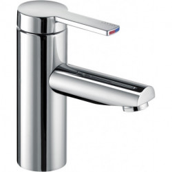 Mitigeur lavabo PLAN BLUE 90 sans vidage, finition aluminium KEUCO