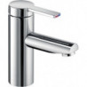Mitigeur lavabo PLAN BLUE 90 sans vidage, finition aluminium KEUCO
