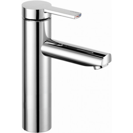 Mitigeur lavabo PLAN BLUE 130 sans vidage, finition aluminium KEUCO