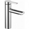 Mitigeur lavabo PLAN BLUE 130 sans vidage, finition aluminium KEUCO
