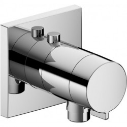 Set mitigeur thermostatique IXMO_solo rosace carré chromé KEUCO