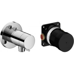 Set mitigeur thermostatique IXMO_solo rosace ronde chromée KEUCO