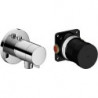 Set mitigeur thermostatique IXMO_solo rosace ronde chromée KEUCO