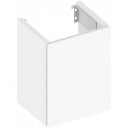 Meuble sous-vasque X-Line 460x605x380mm anthracite / verre anthracite 1 porte, raccordement à gauche KEUCO