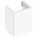 Meuble sous-vasque X-Line 460x605x380mm anthracite / verre anthracite 1 porte, raccordement à gauche KEUCO