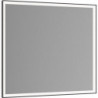 Miroir lumineux Royal Lumos 700x650x60mm noir anodisé avec miroir chauffant KEUCO